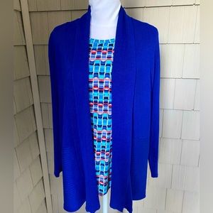 JM Collectible Cardigan Sweater & Tribal Top Large